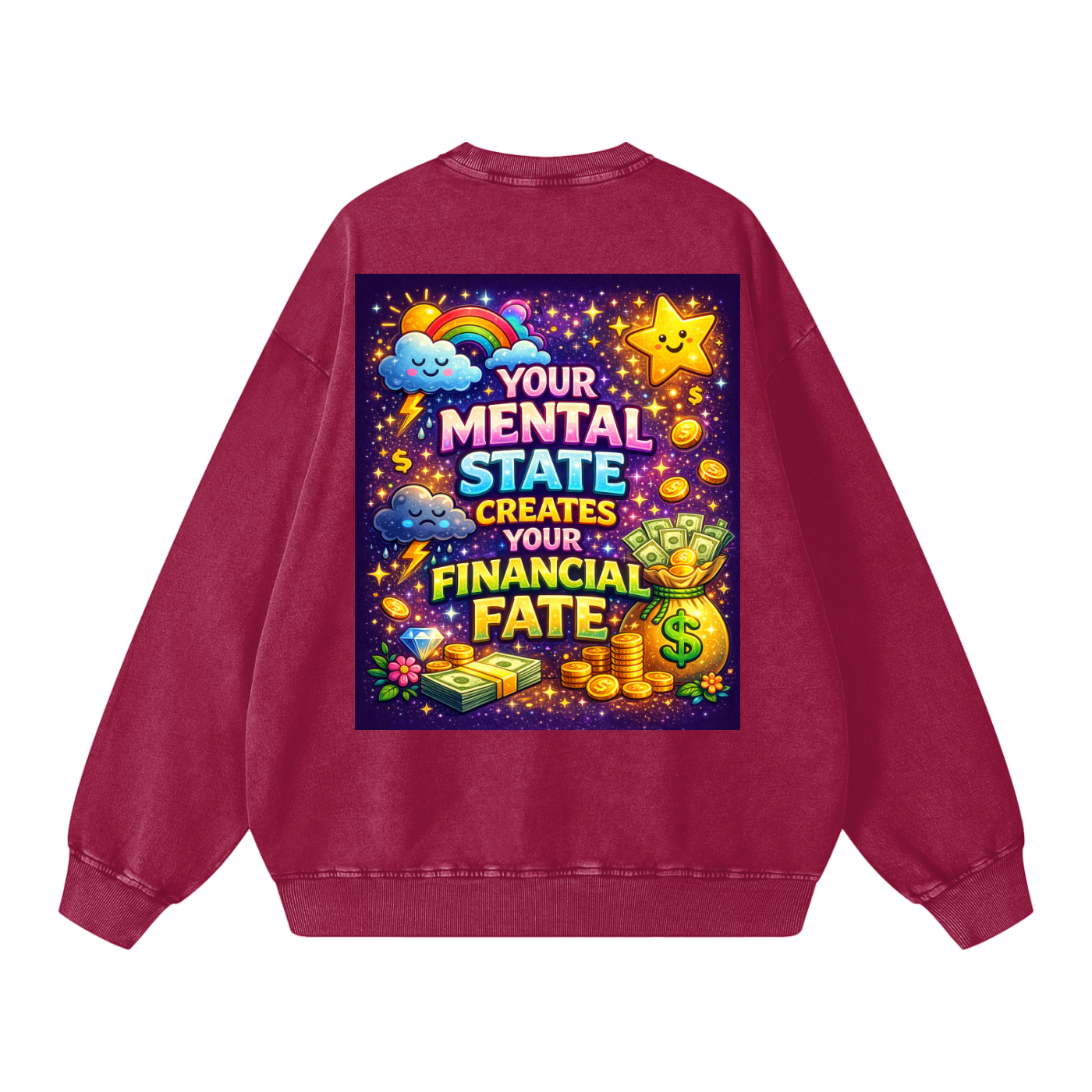 "YOUR MENTAL STATE CREATES YOUR FINANCIAL FATE" MentalFate Sweatshirt
