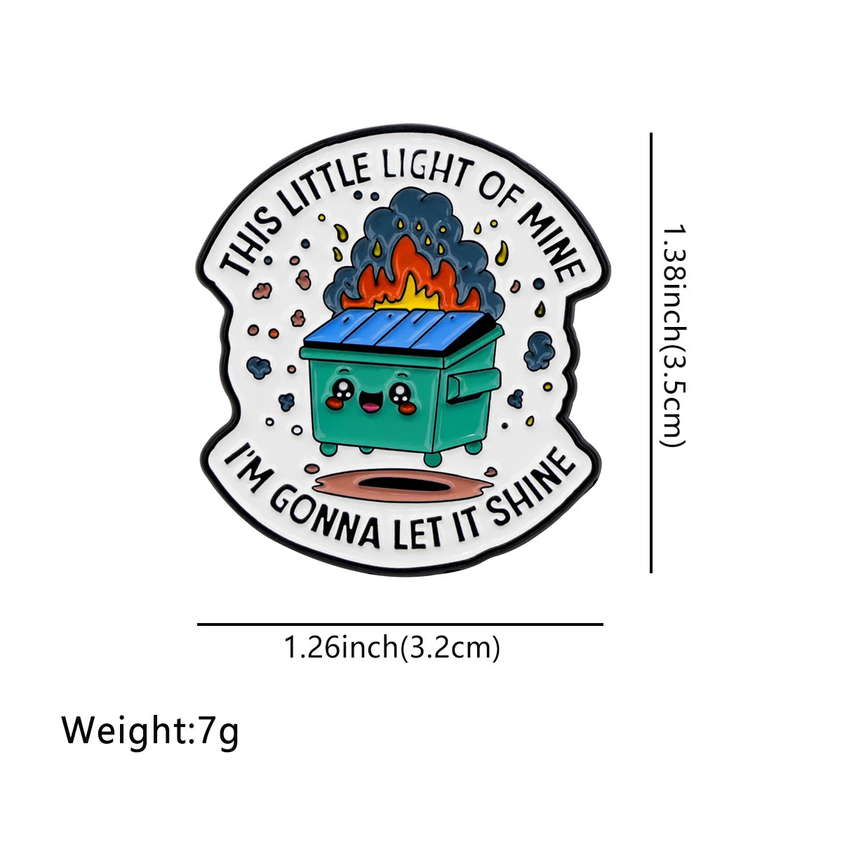GlowFire Pin - Bold Resilience Badge