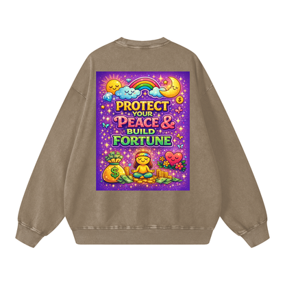"PROTECT YOUR PEACE & BUILD FORTUNE" PeaceFortune Sweatshirt