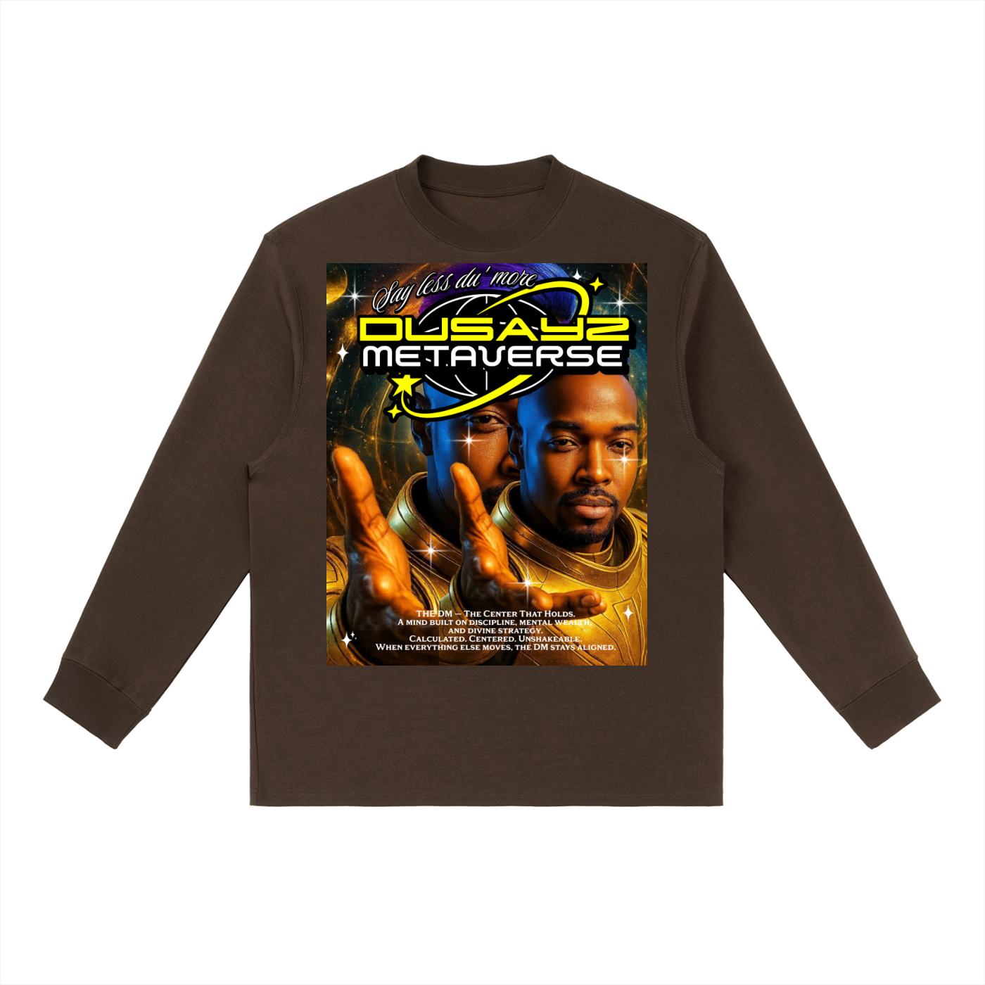 I Am The Center That Holds – Official DusayZ MetaVerse Crewneck Long-Sleeve T-Shirt