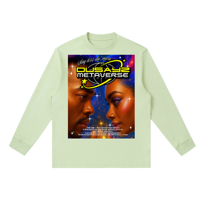 444 Hz Frequency Locked II – Official DusayZ MetaVerse Crewneck Long-Sleeve T-Shirt