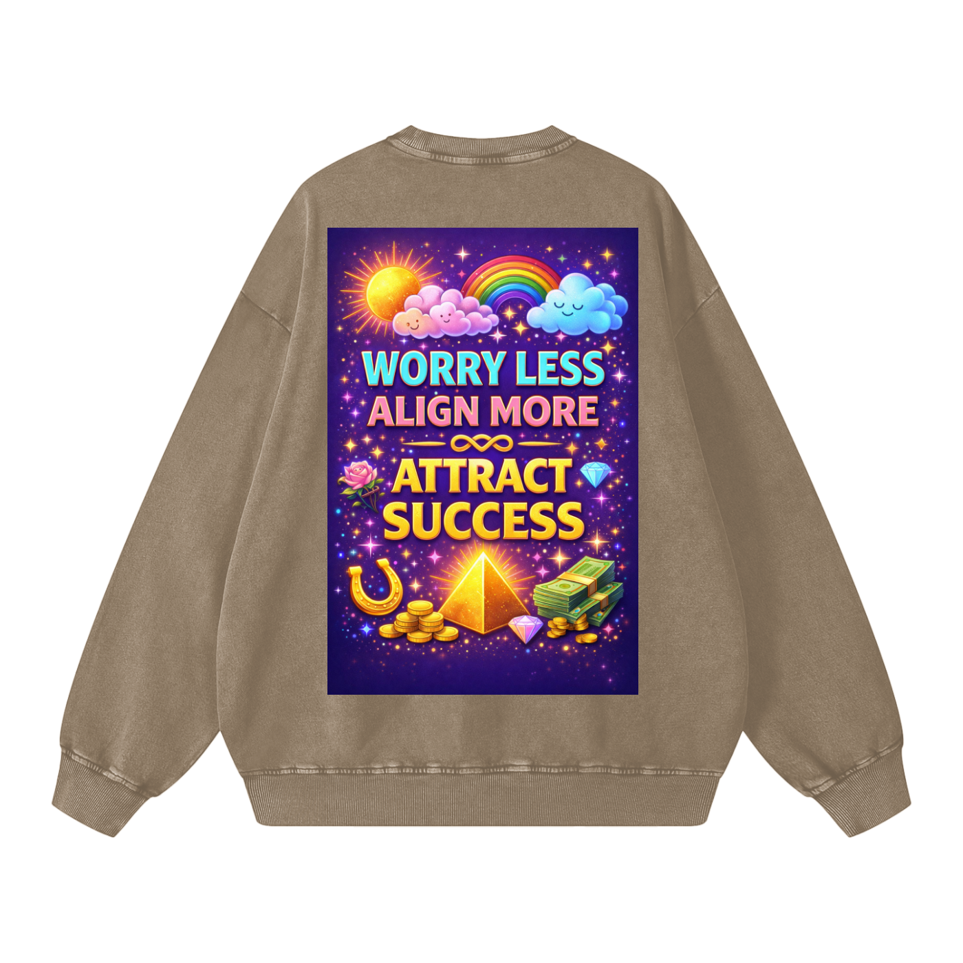 "WORRY LESS ALIGN MORE ATTRACT SUCCESS" AlignSuccess Sweatshirt