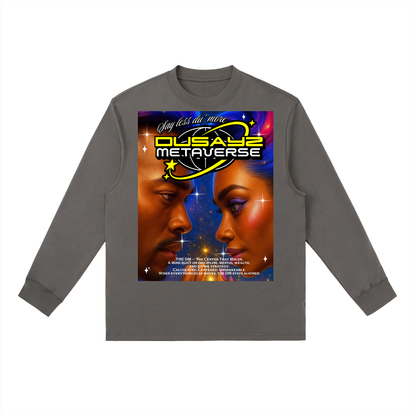 444 Hz Frequency Locked II – Official DusayZ MetaVerse Crewneck Long-Sleeve T-Shirt