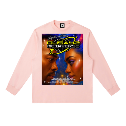 444 Hz Frequency Locked II – Official DusayZ MetaVerse Crewneck Long-Sleeve T-Shirt