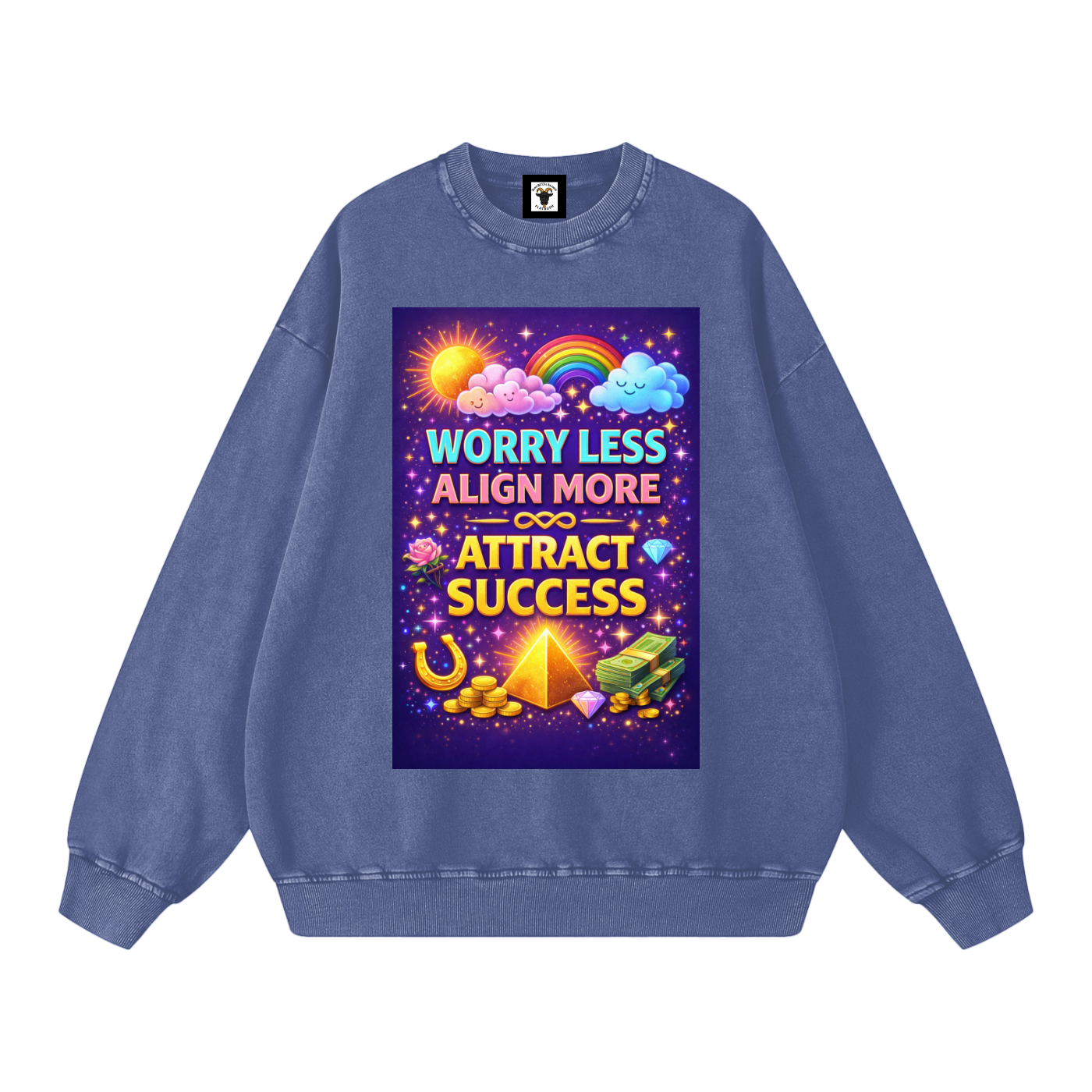 "WORRY LESS ALIGN MORE ATTRACT SUCCESS" AlignSuccess Sweatshirt