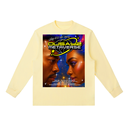 444 Hz Frequency Locked II – Official DusayZ MetaVerse Crewneck Long-Sleeve T-Shirt