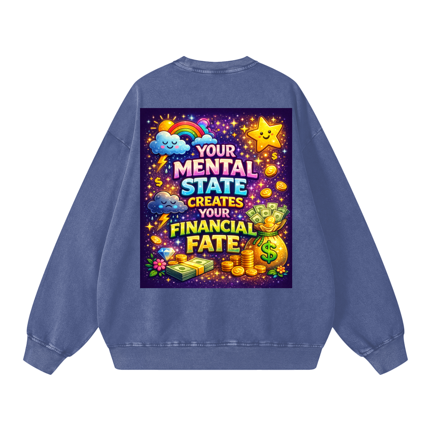 "YOUR MENTAL STATE CREATES YOUR FINANCIAL FATE" MentalFate Sweatshirt