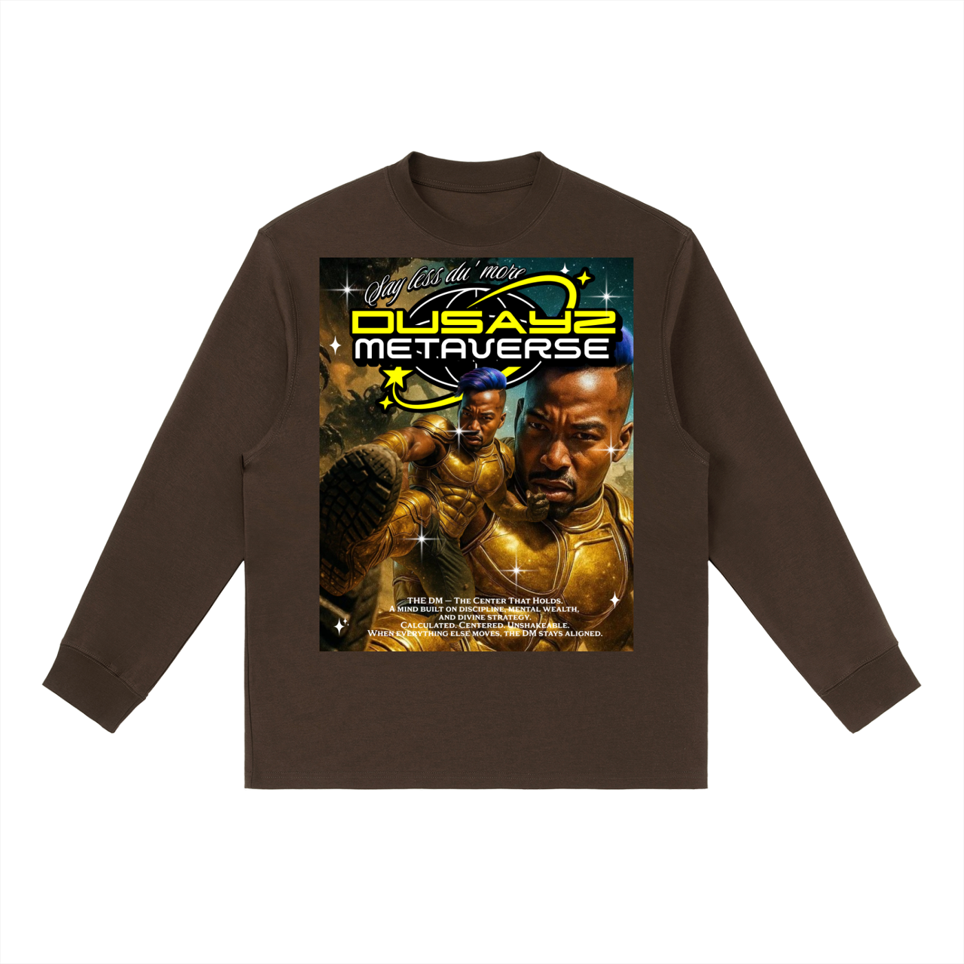 WAR READY/ VICTORY STOMP – Official DusayZ MetaVerse Crewneck Long-Sleeve T-Shirt