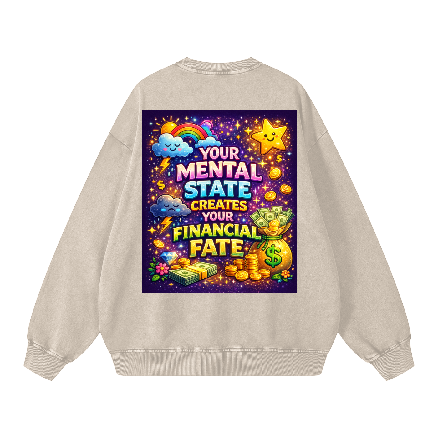 "YOUR MENTAL STATE CREATES YOUR FINANCIAL FATE" MentalFate Sweatshirt