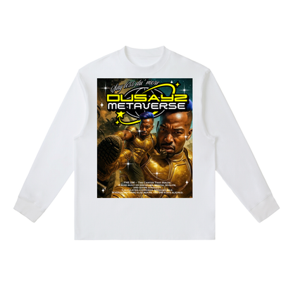 WAR READY/ VICTORY STOMP – Official DusayZ MetaVerse Crewneck Long-Sleeve T-Shirt