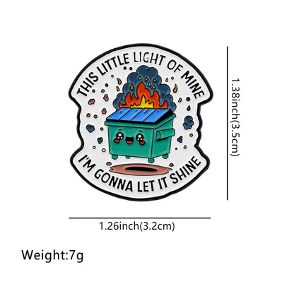 GlowFire Pin - Bold Resilience Badge