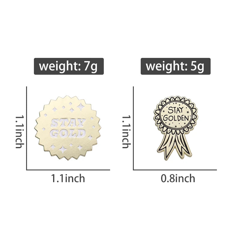 VictoryRibbon Pins - Bold Milestone Badges
