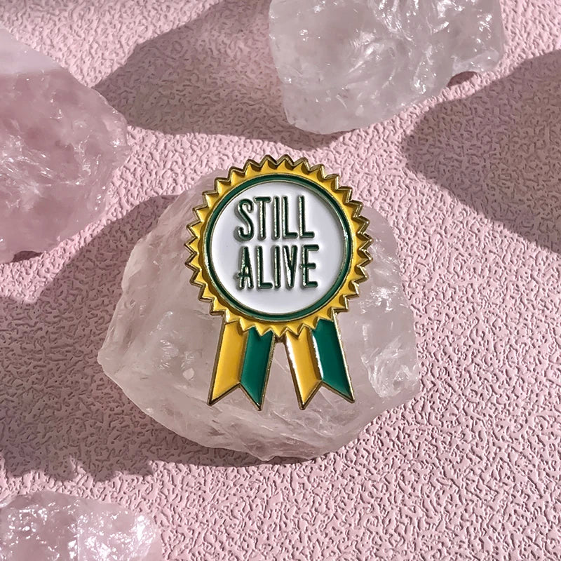 VictoryRibbon Pins - Bold Milestone Badges