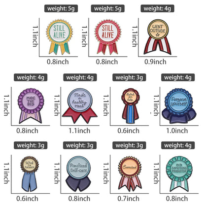 VictoryRibbon Pins - Bold Milestone Badges