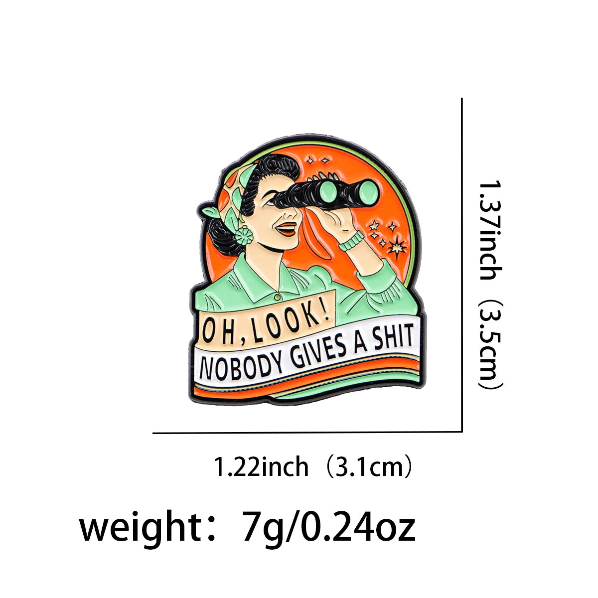 LookOut Pin - Bold Perspective Badge