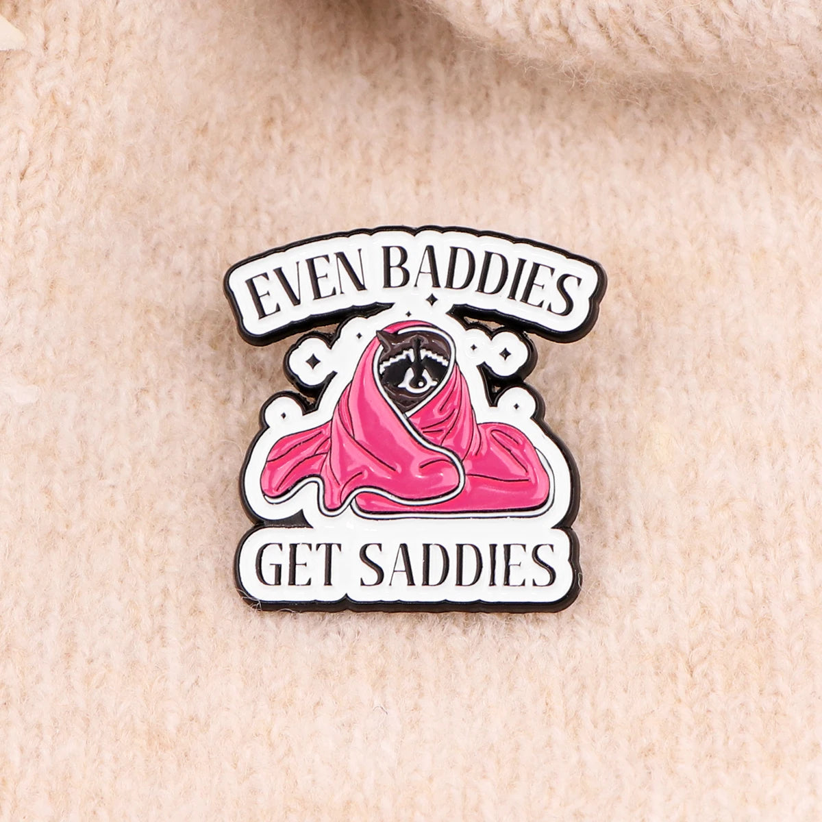 RaccoonRest Pin - Bold Vulnerability Badge