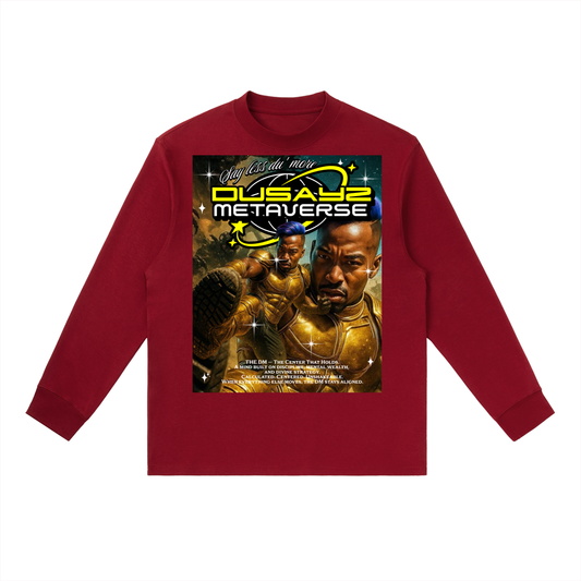 WAR READY/ VICTORY STOMP – Official DusayZ MetaVerse Crewneck Long-Sleeve T-Shirt