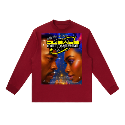 444 Hz Frequency Locked II – Official DusayZ MetaVerse Crewneck Long-Sleeve T-Shirt