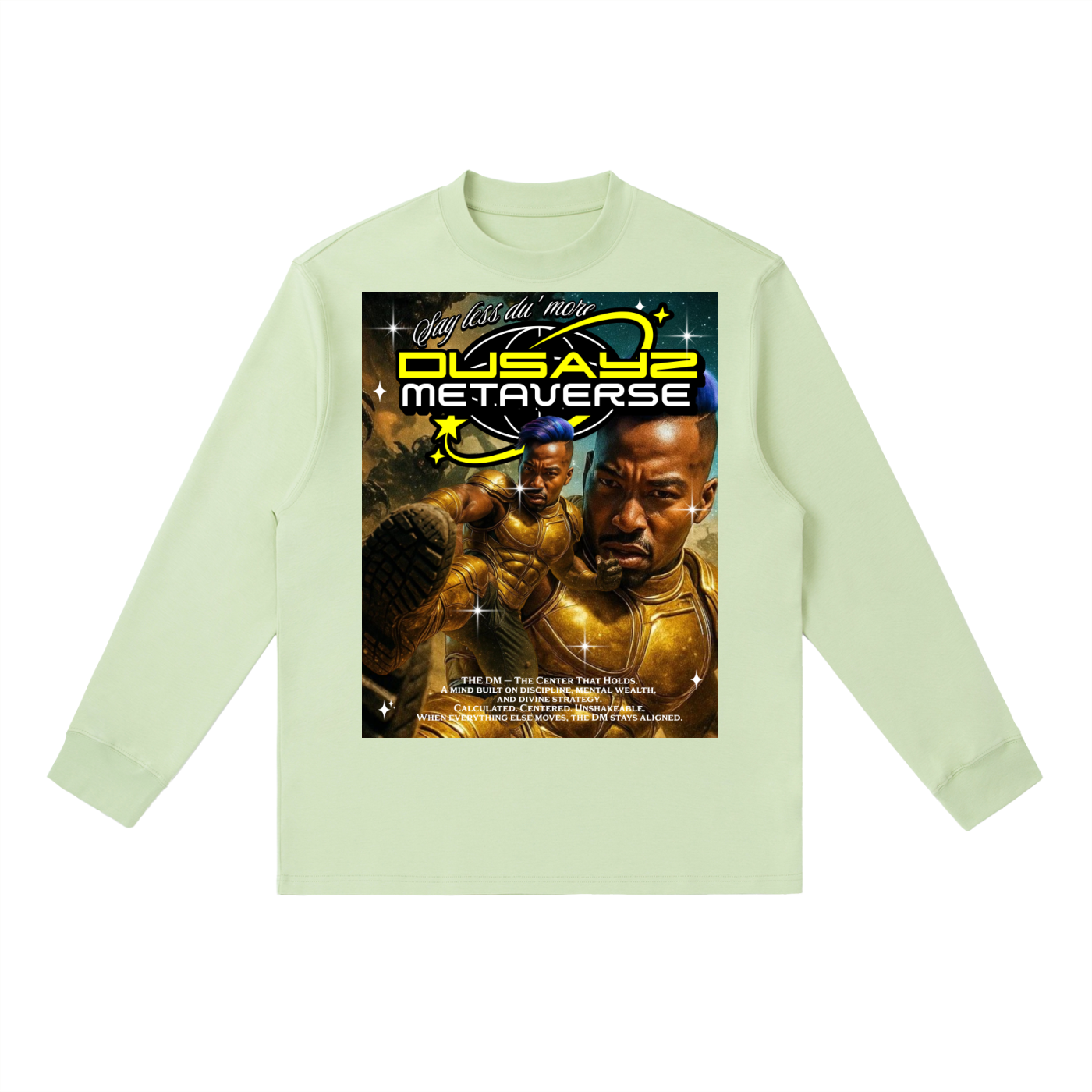 WAR READY/ VICTORY STOMP – Official DusayZ MetaVerse Crewneck Long-Sleeve T-Shirt