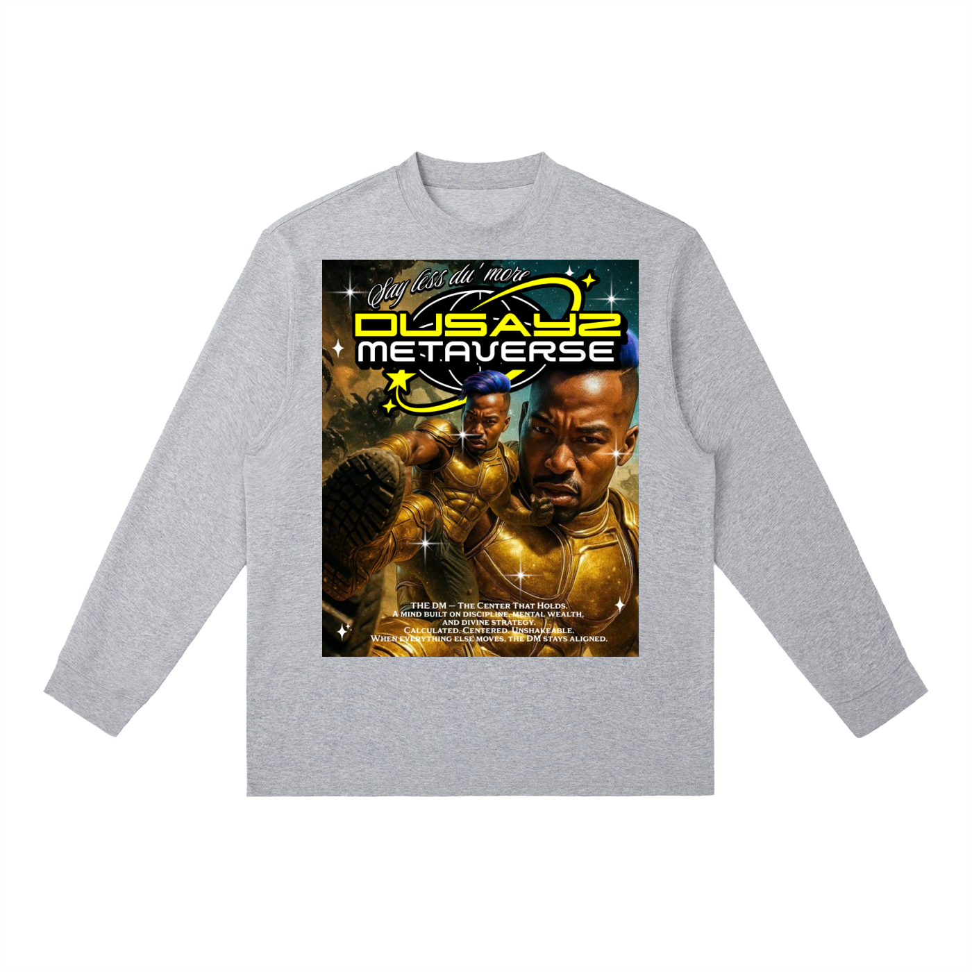 WAR READY/ VICTORY STOMP – Official DusayZ MetaVerse Crewneck Long-Sleeve T-Shirt