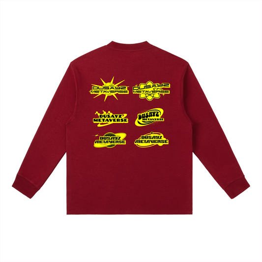 WAR READY/ VICTORY STOMP – Official DusayZ MetaVerse Crewneck Long-Sleeve T-Shirt