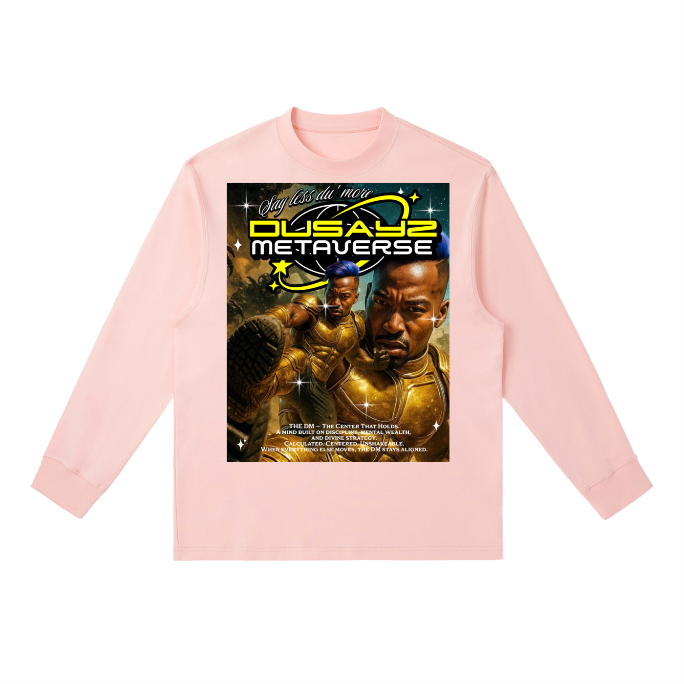 WAR READY/ VICTORY STOMP – Official DusayZ MetaVerse Crewneck Long-Sleeve T-Shirt