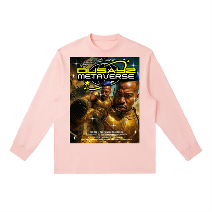 WAR READY/ VICTORY STOMP – Official DusayZ MetaVerse Crewneck Long-Sleeve T-Shirt