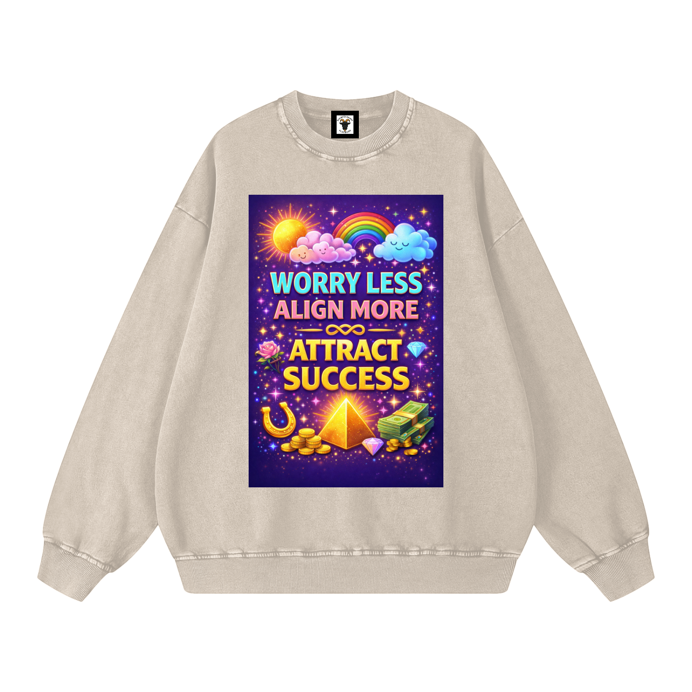 "WORRY LESS ALIGN MORE ATTRACT SUCCESS" AlignSuccess Sweatshirt