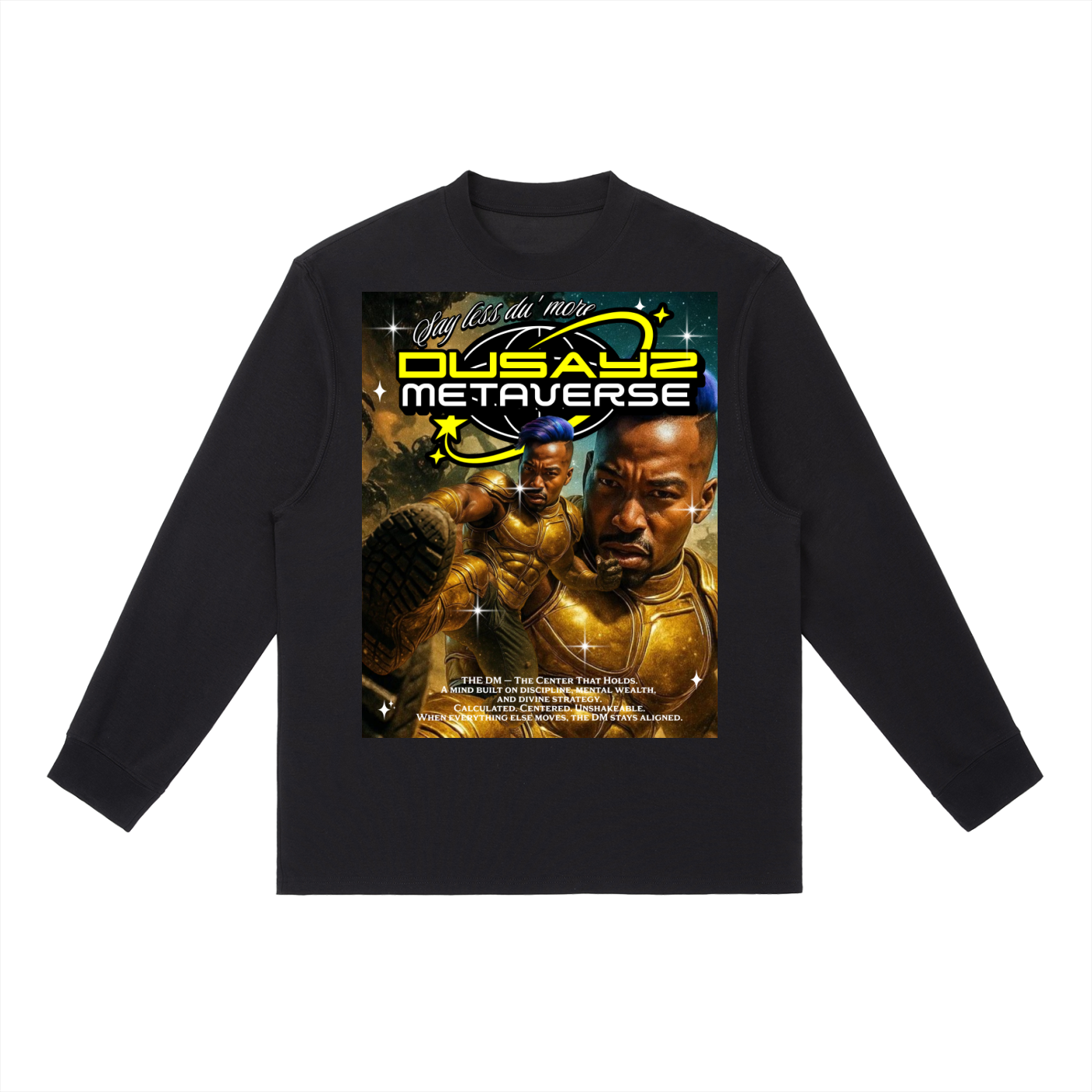 WAR READY/ VICTORY STOMP – Official DusayZ MetaVerse Crewneck Long-Sleeve T-Shirt